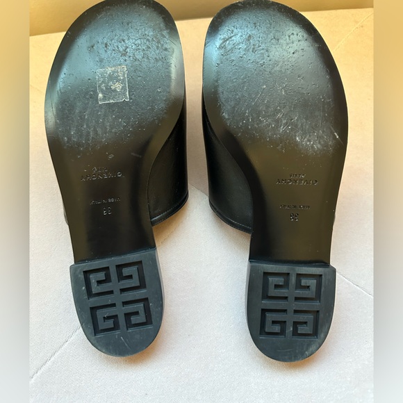 Givenchy Leather Slides with mesh sz. 38. 100% Authentic - Picture 5 of 6